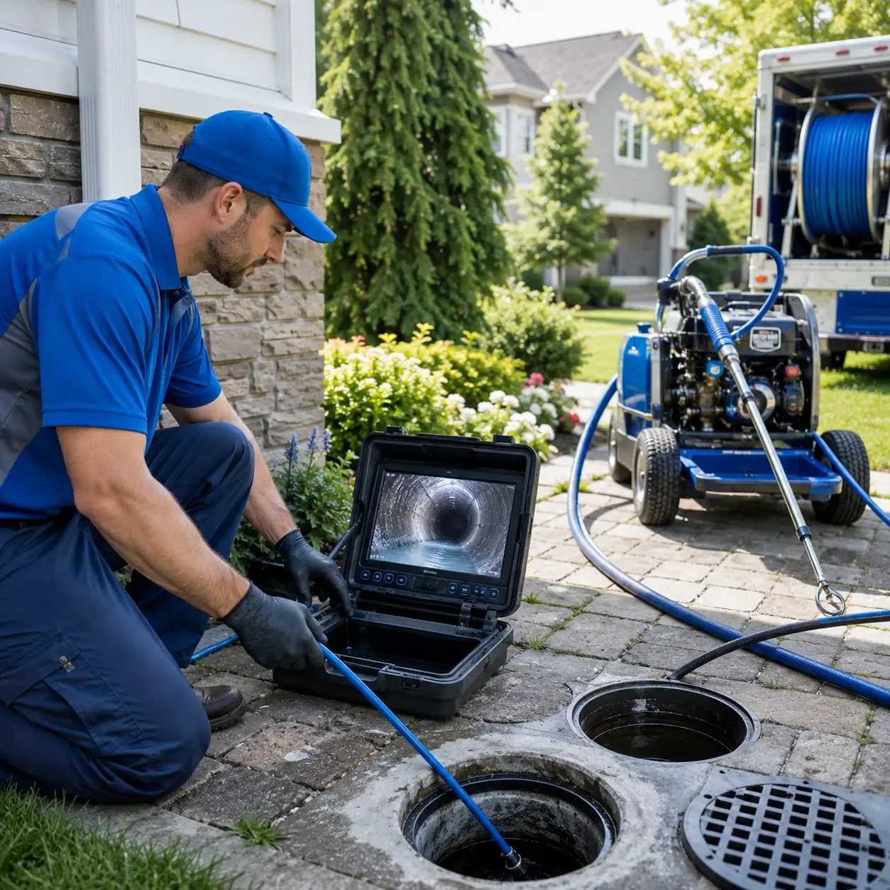 Outdoor drain cleaning professionals serving Helm, CA